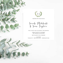 Load image into Gallery viewer, Watercolour Wreath Wedding Invitation Suite - Misiu Papier
