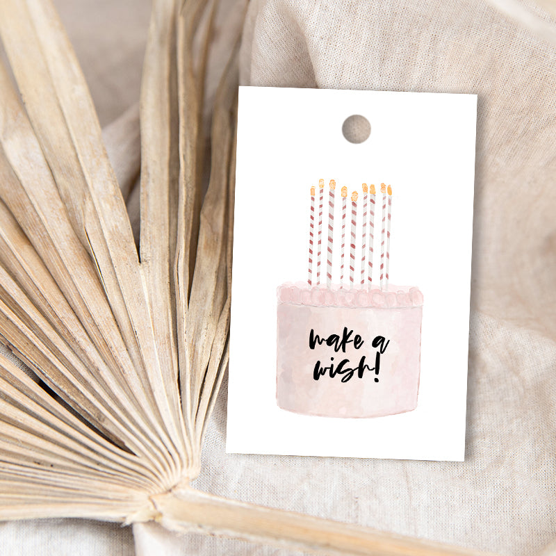 Happy Birthday Cake Gift Tags (set of 12)