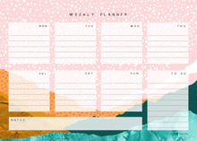 Load image into Gallery viewer, Amelia A4 Yearly Desk Pad (Weekly Planner)
