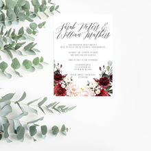 Load image into Gallery viewer, Ruby Floral Wedding Invitation Suite - Misiu Papier
