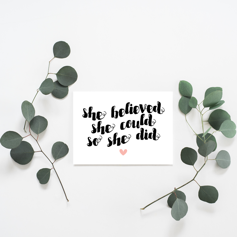 She Believed She Could - Misiu Papier