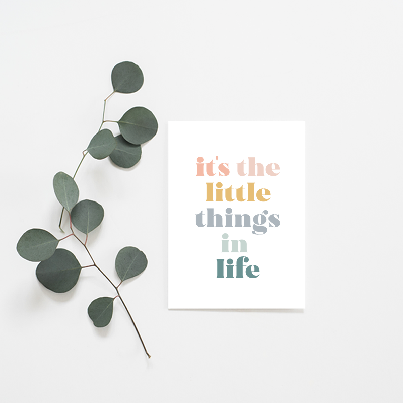 It's the Little Things - Misiu Papier