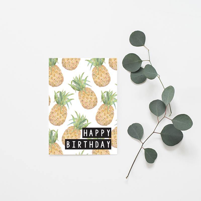 Happy Birthday Pineapple - Misiu Papier